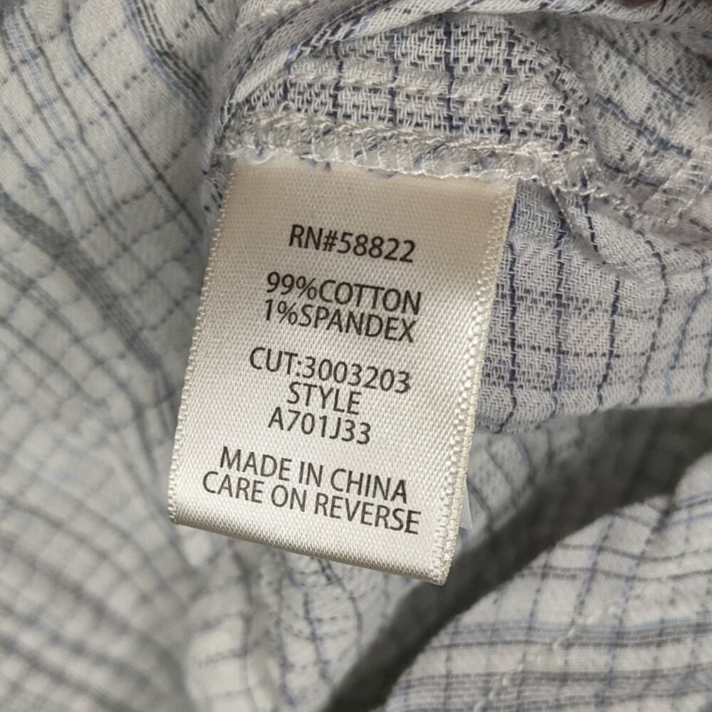 Cottagecore Prairie Plaid Ruffle Button Front Blouse Preppy Minimalist Medium - Picture 6 of 7